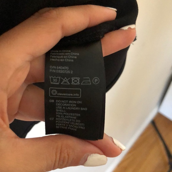 H &M Peplum black Top - Picture 6 of 6